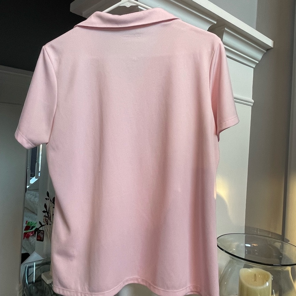 Lady Hagen Light Pink Polo Shirt activewear size large - Picture 4 of 7